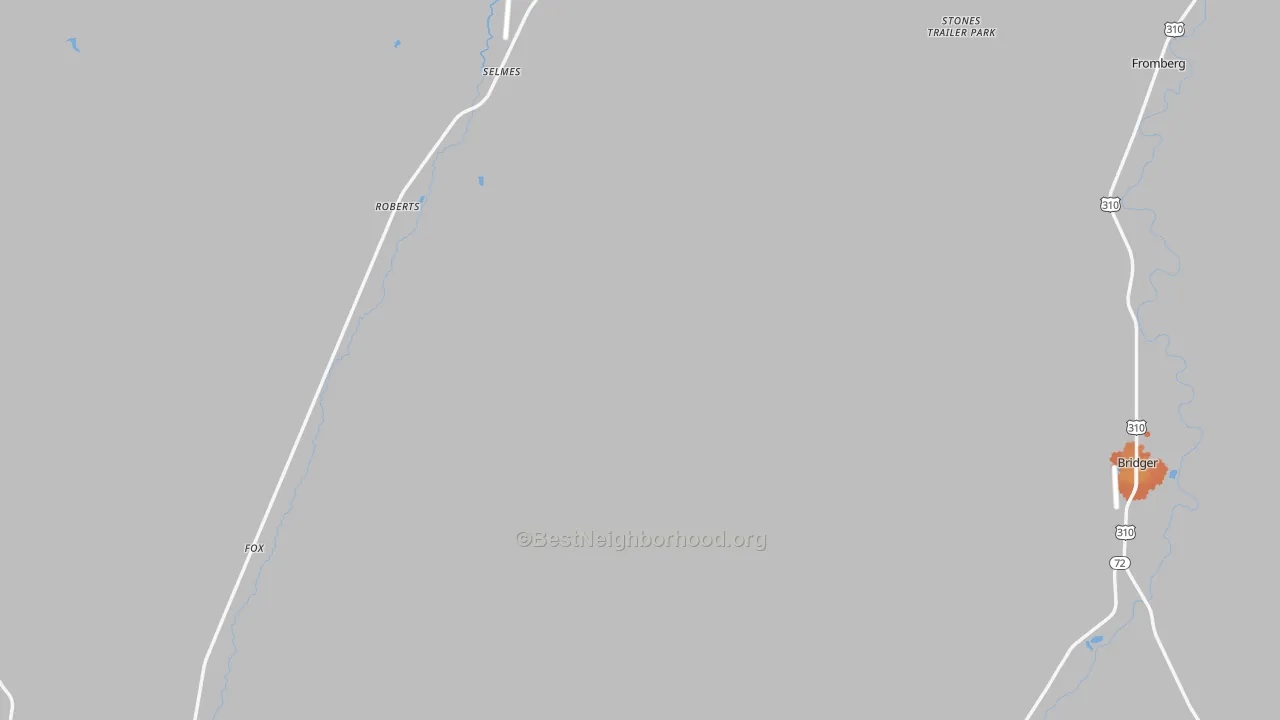 Bike Grade map of Carbon County, MT
