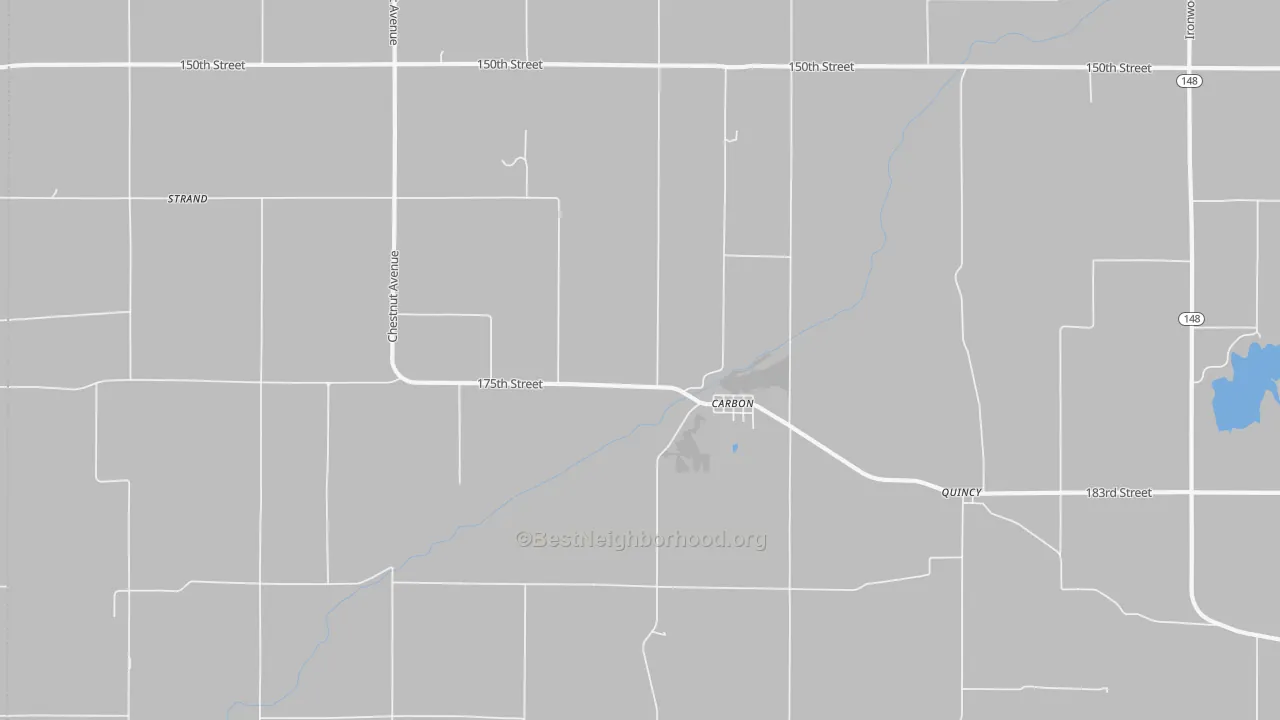 Bike Grade map of Carbon, IA