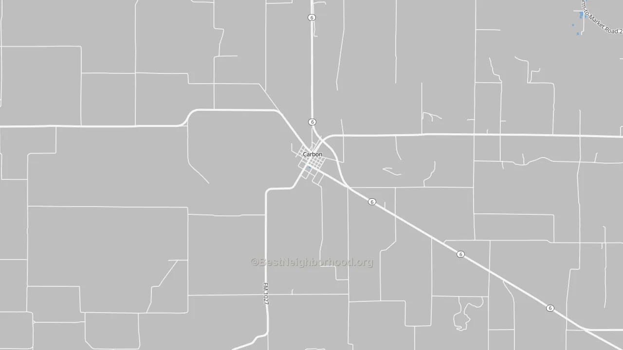 Bike Grade map of Carbon, TX