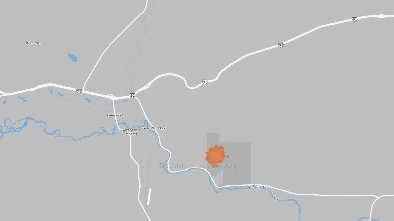 Bike Grade map of Cardwell, MT