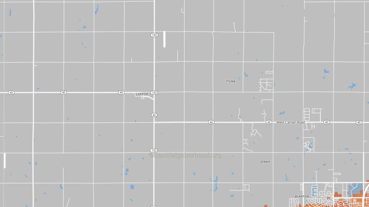 Bike Grade map of Carrier, OK