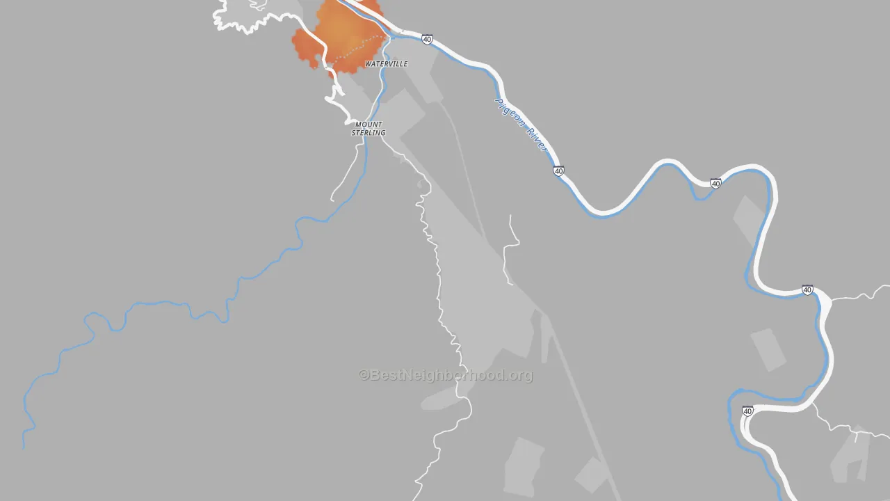 Bike Grade map of Cataloochee, NC