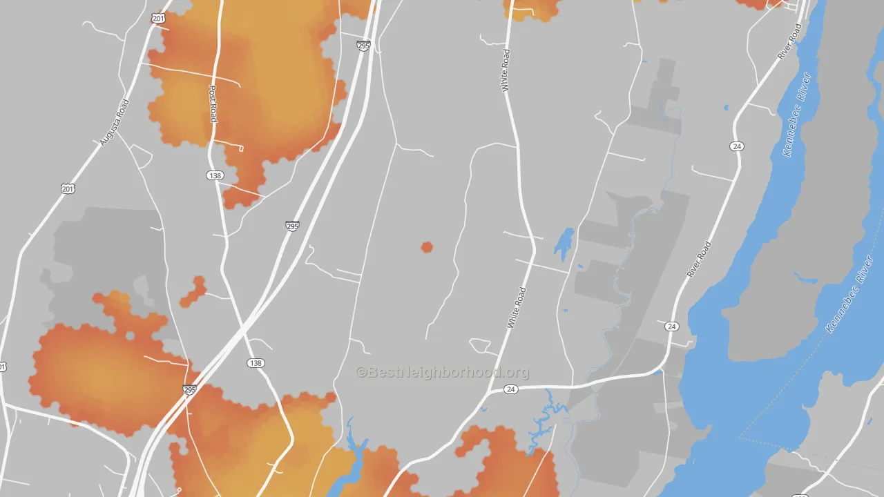 Bike Grade map of Cathance, ME