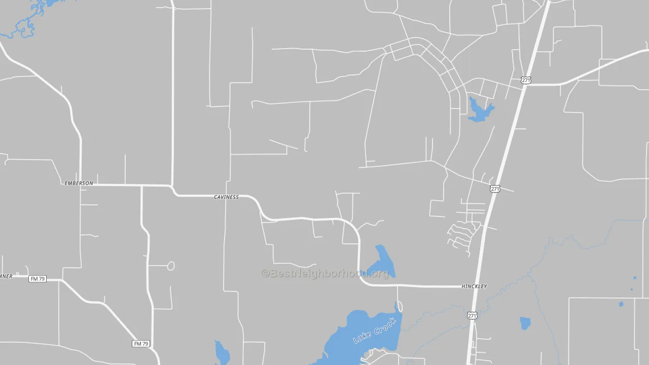 Bike Grade map of Cavines, TX