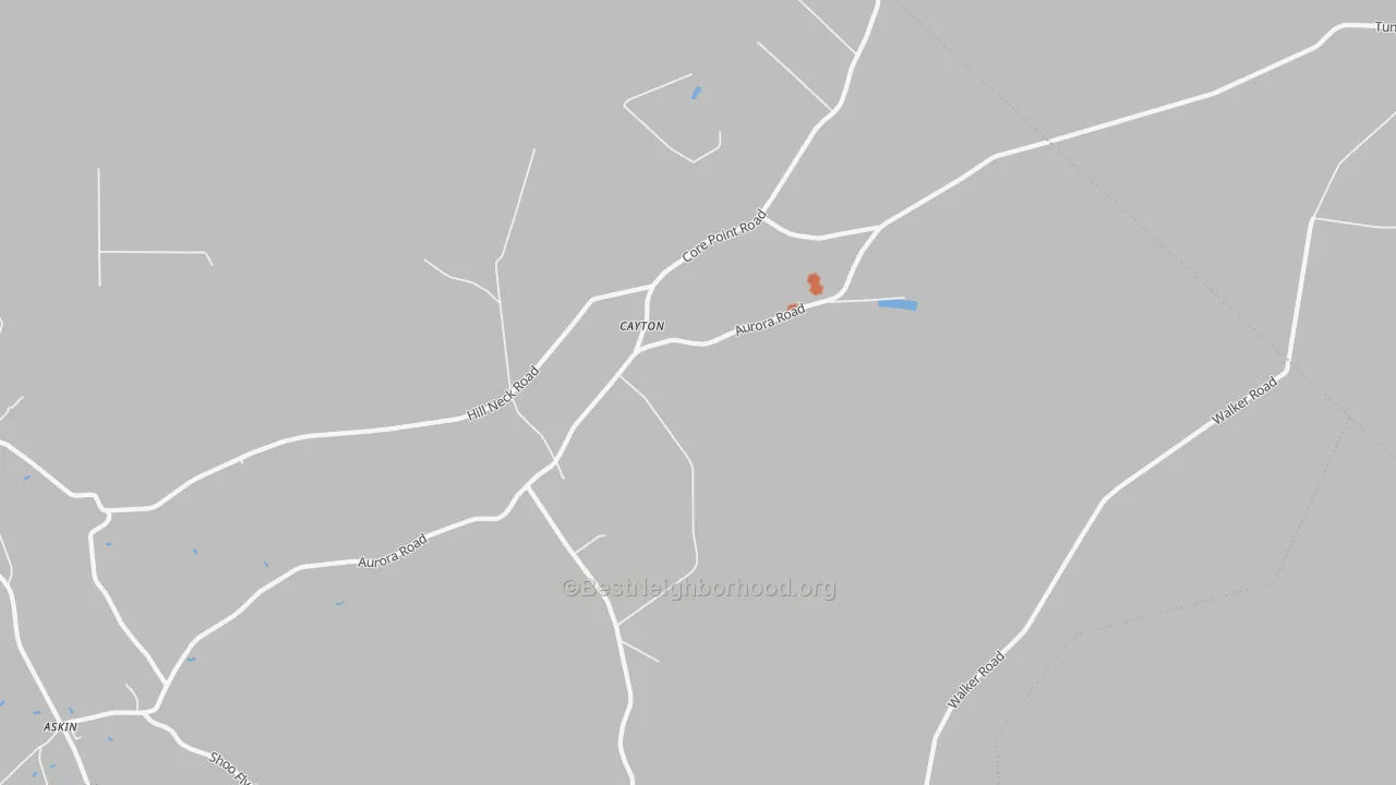 Bike Grade map of Cayton, NC