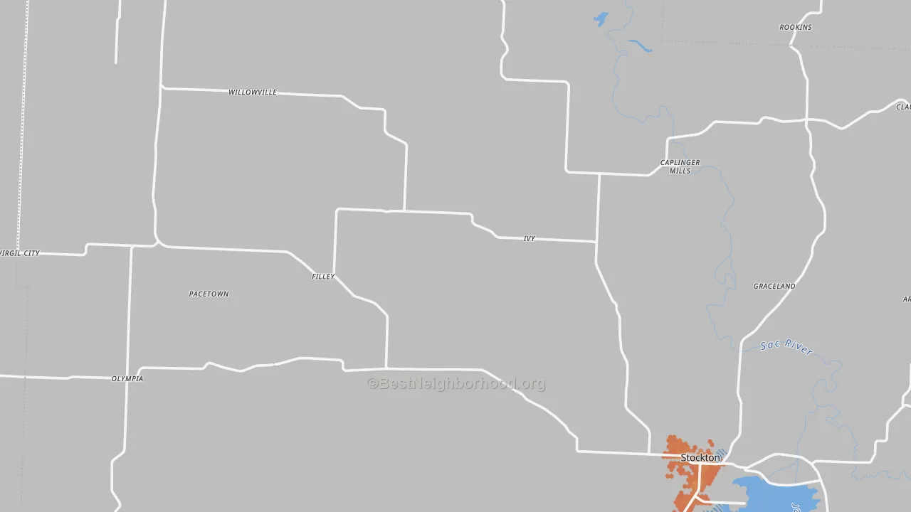 Bike Grade map of Cedar County, MO