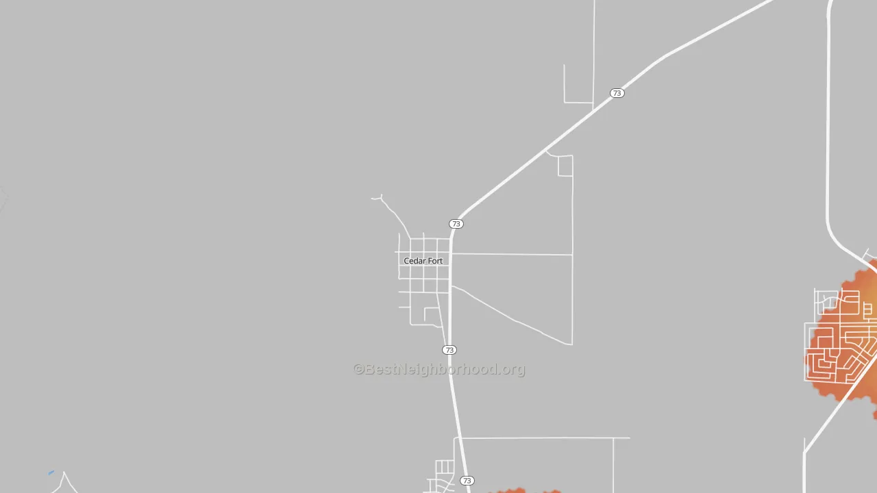 Bike Grade map of Cedar Fort, UT