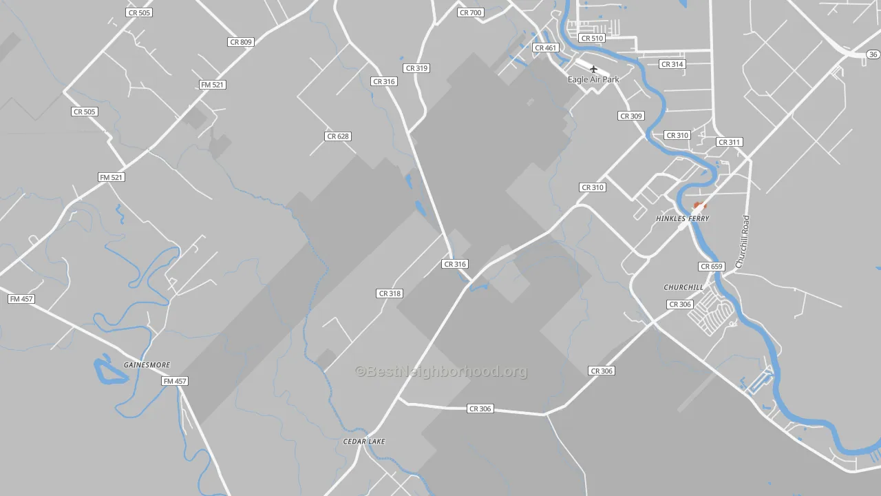 Bike Grade map of Cedar Lake, TX