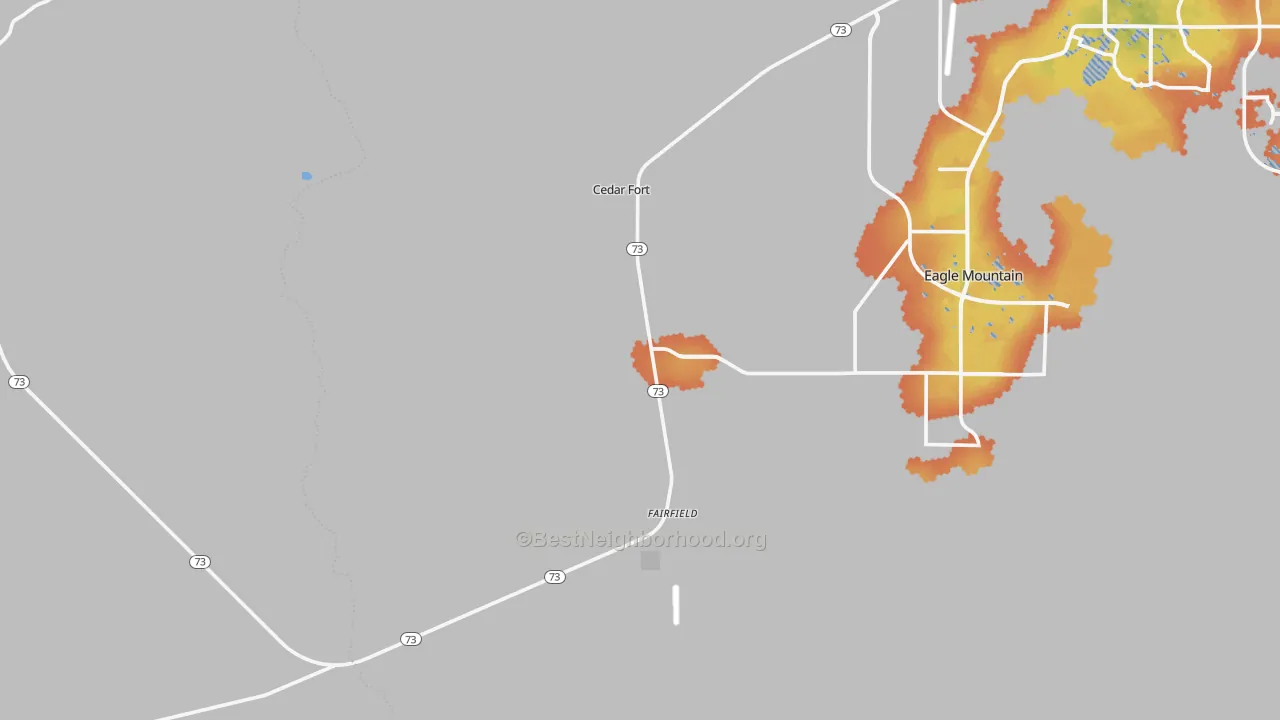 Bike Grade map of Cedar Valley, UT