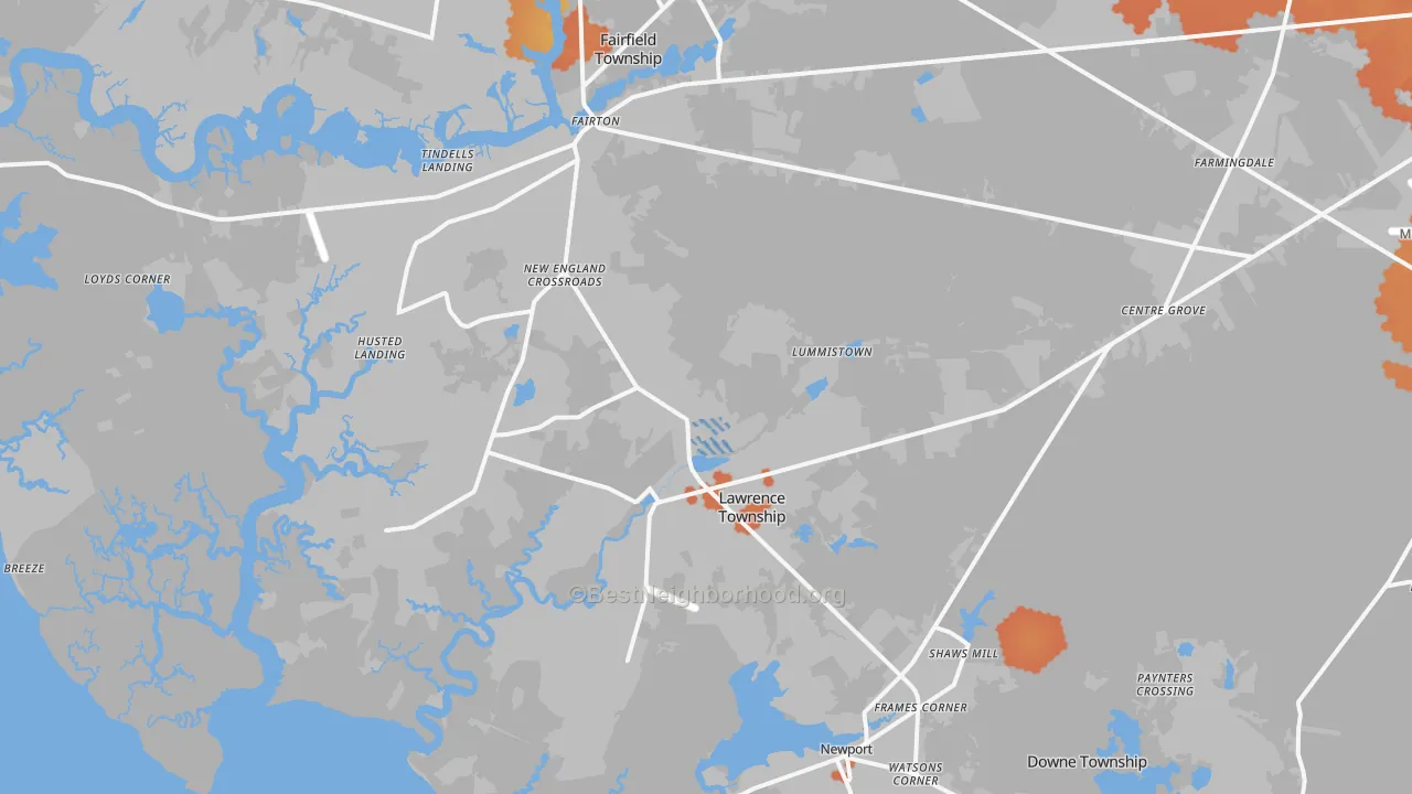 Bike Grade map of Cedarville, NJ