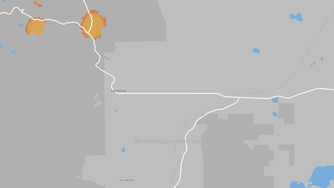 Bike Grade map of Centennial, WY