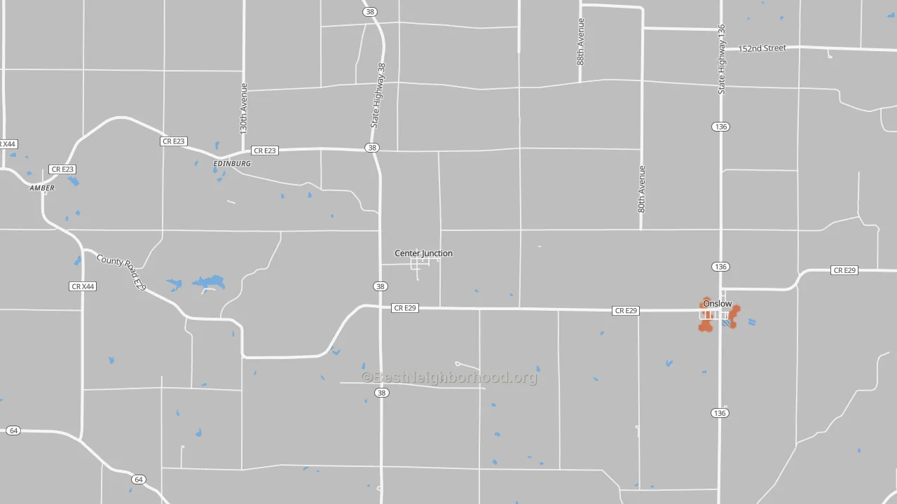 Bike Grade map of Center Junction, IA