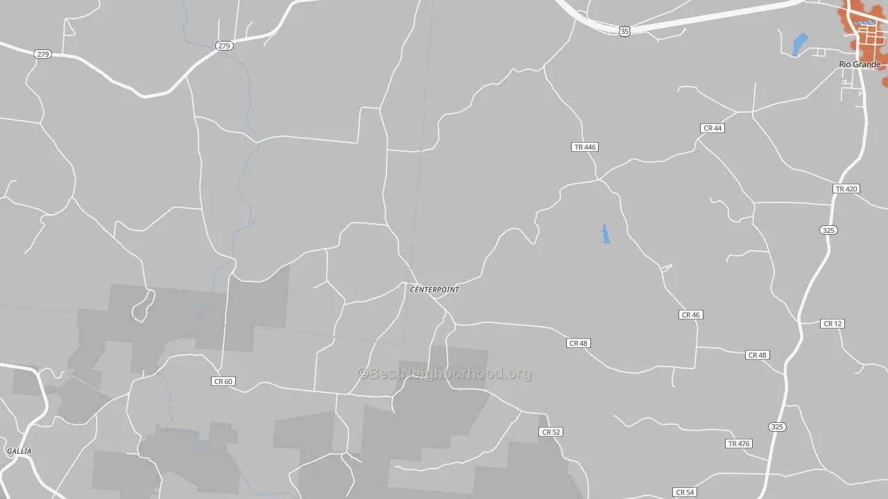 Bike Grade map of Centerpoint, OH