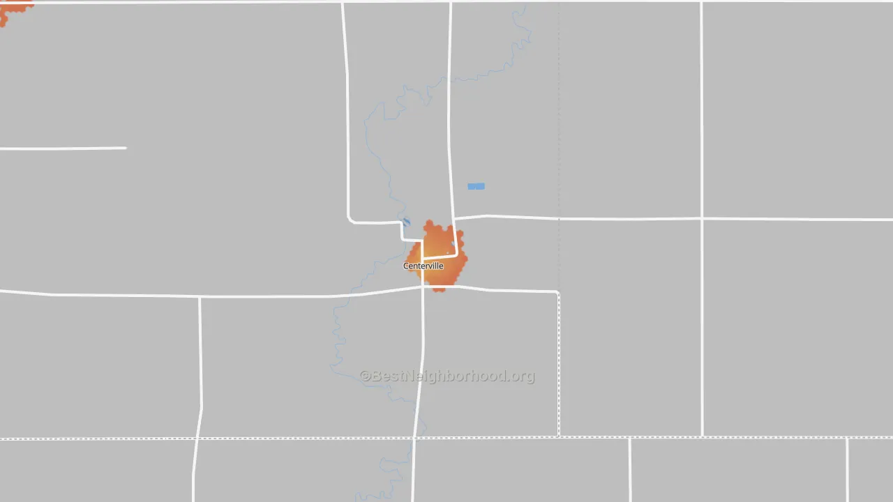 Bike Grade map of Centerville, SD