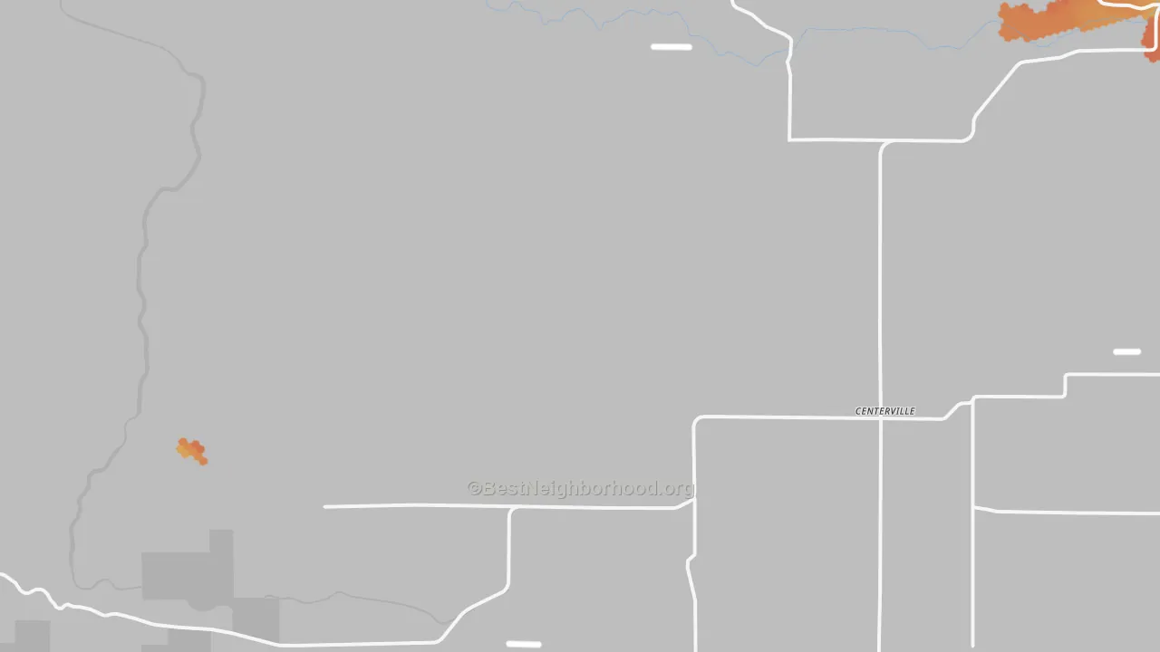 Bike Grade map of Centerville, WA