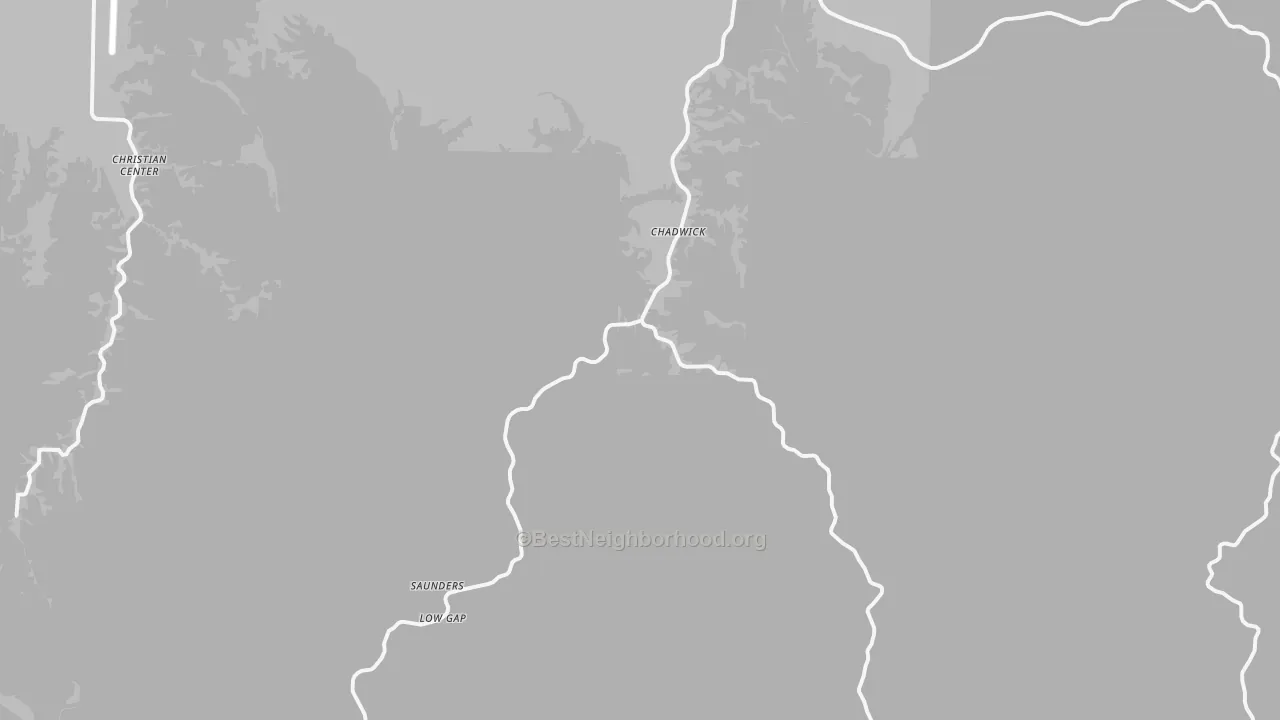 Bike Grade map of Chadwick, MO