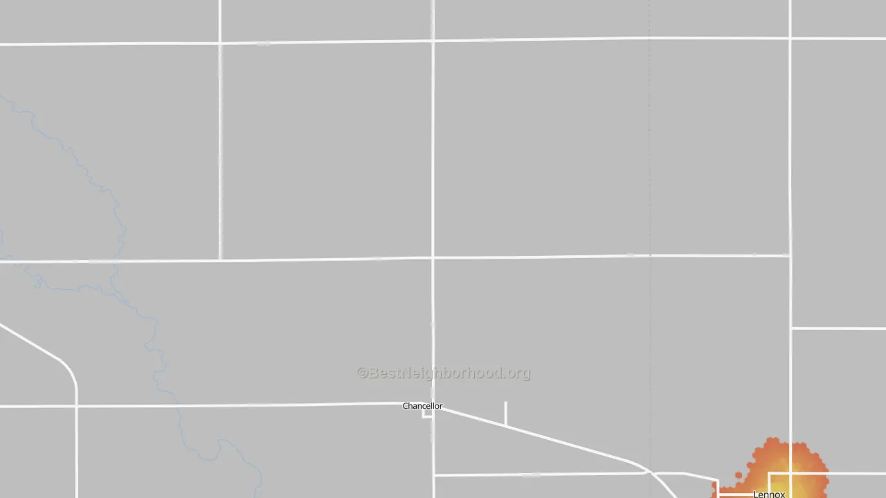 Bike Grade map of Chancellor, SD