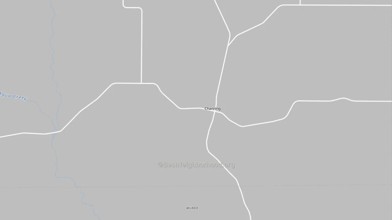 Bike Grade map of Channing, TX