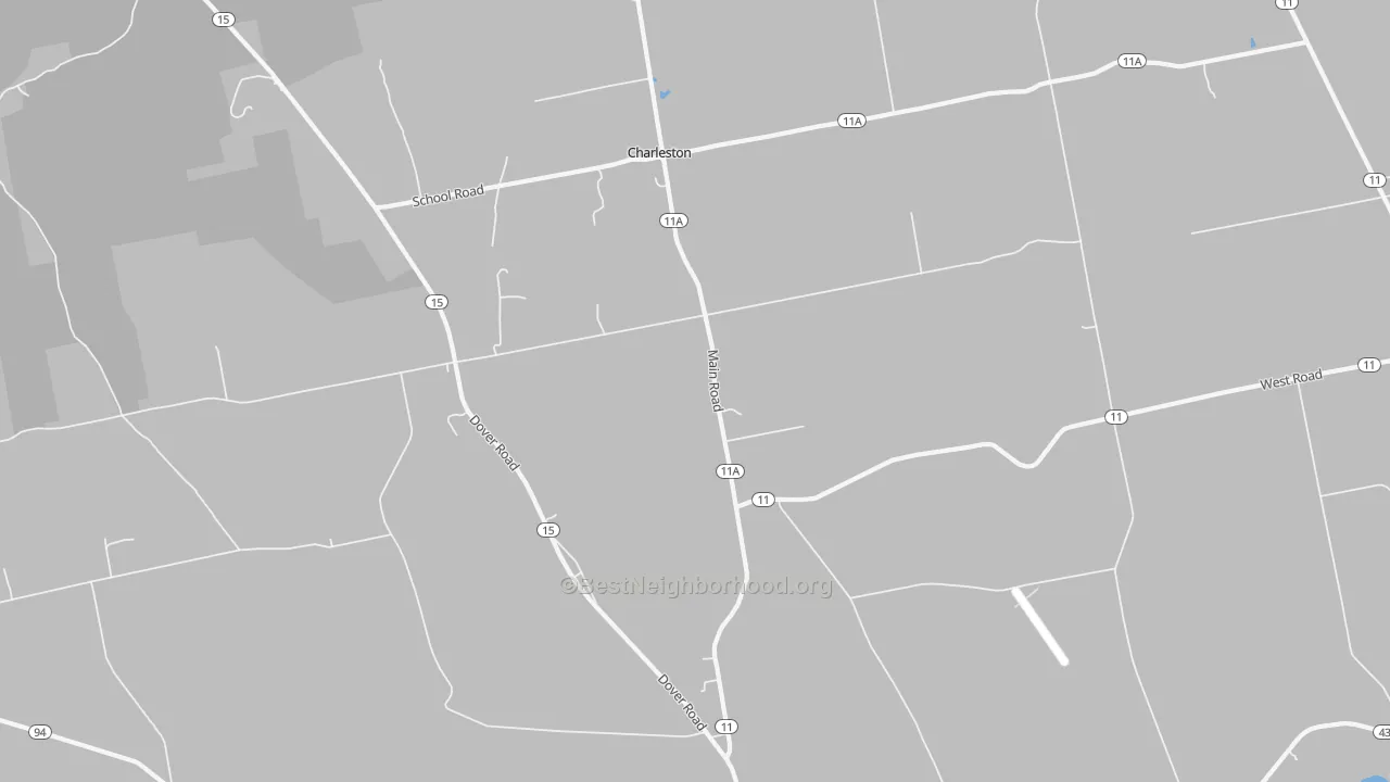 Bike Grade map of Charleston, ME
