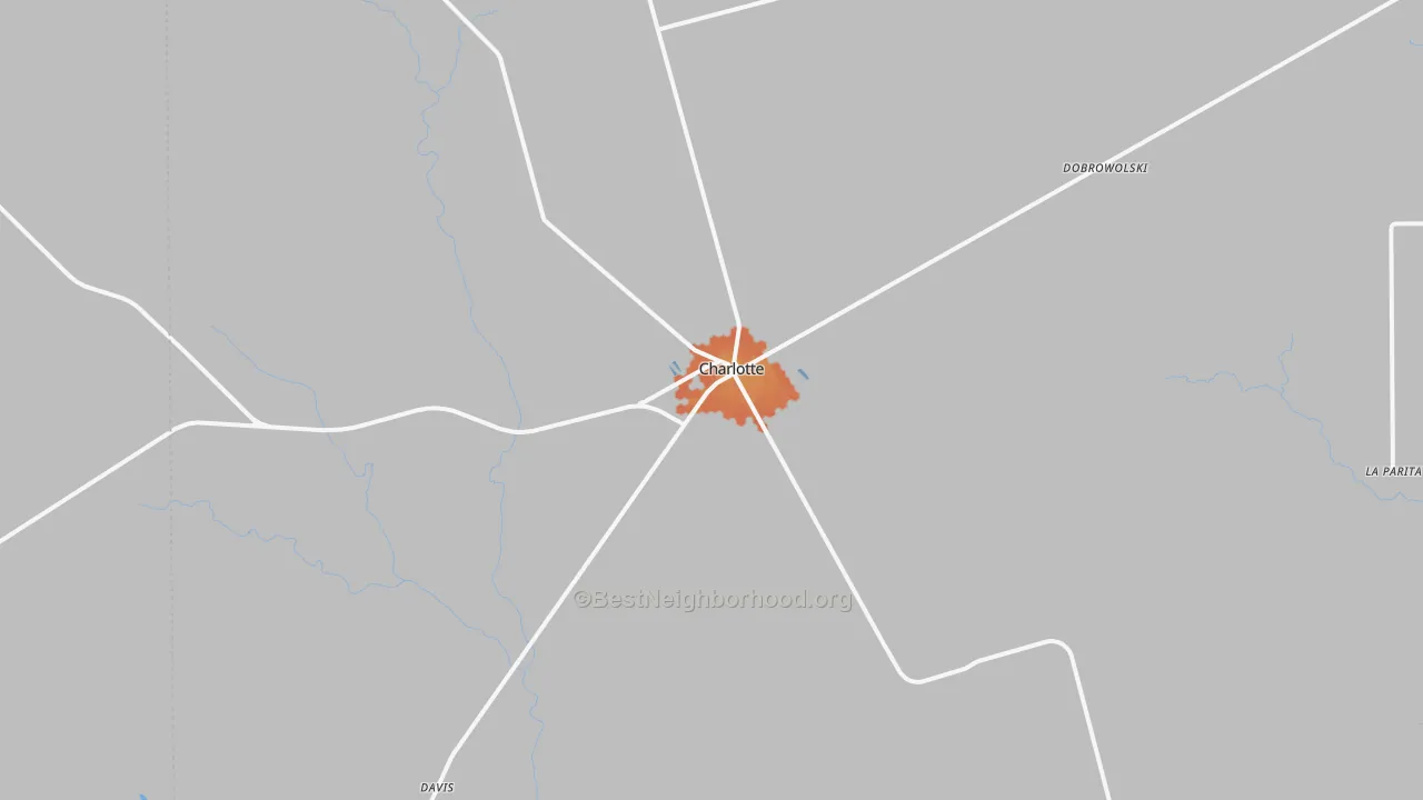 Bike Grade map of Charlotte, TX
