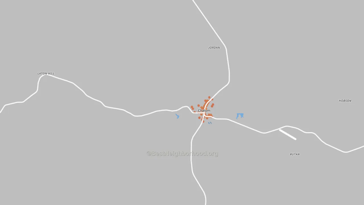 Bike Grade map of Chatom, AL