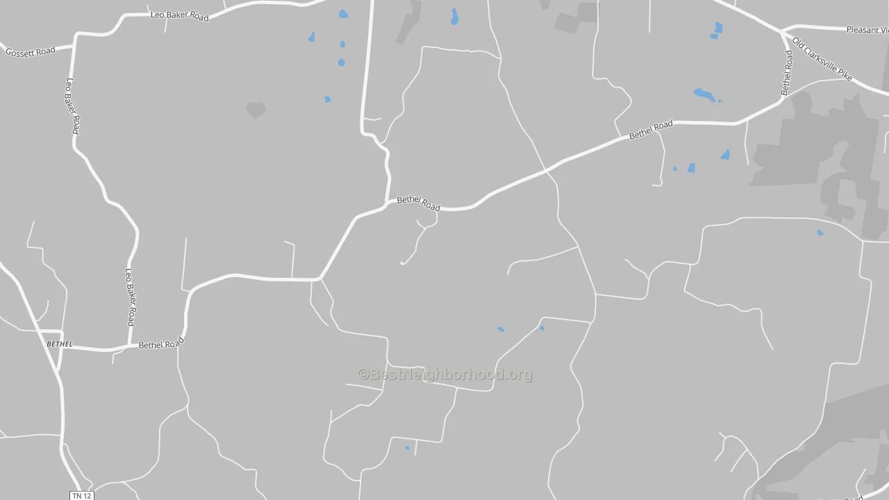 Bike Grade map of Cheap Hill, TN