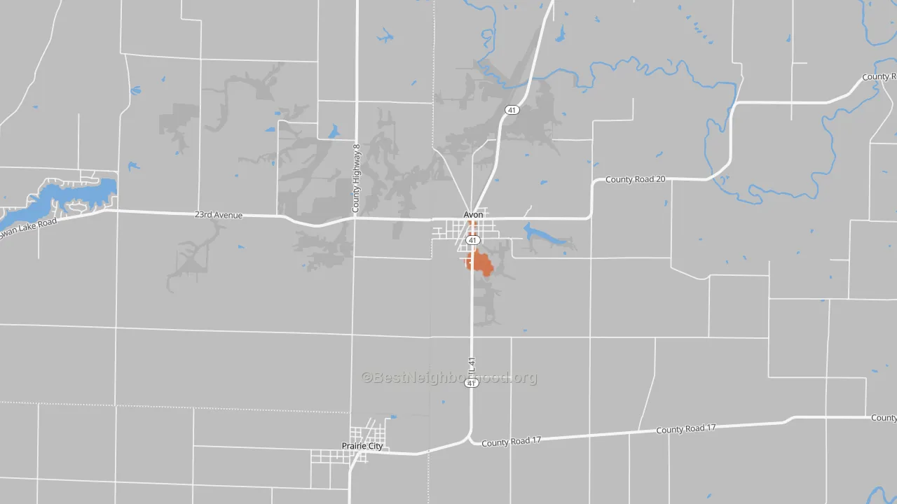 Bike Grade map of Checkrow, IL