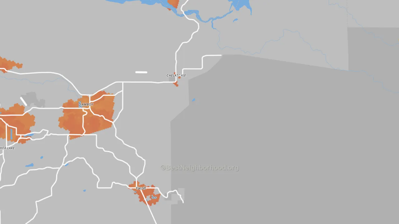 Bike Grade map of Chelatchie, WA