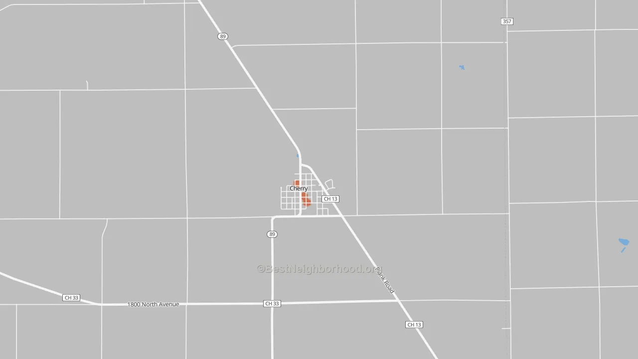 Bike Grade map of Cherry, IL