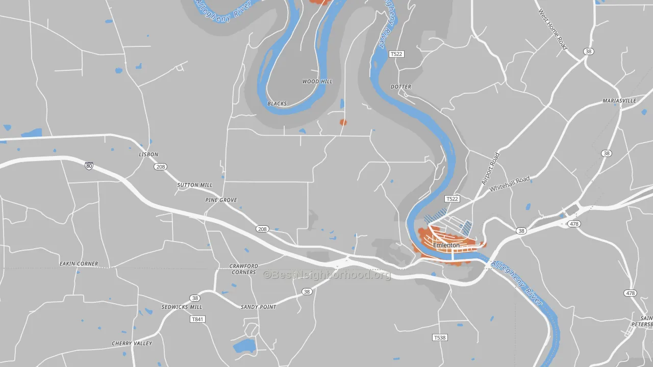 Bike Grade map of Cherry Valley, PA