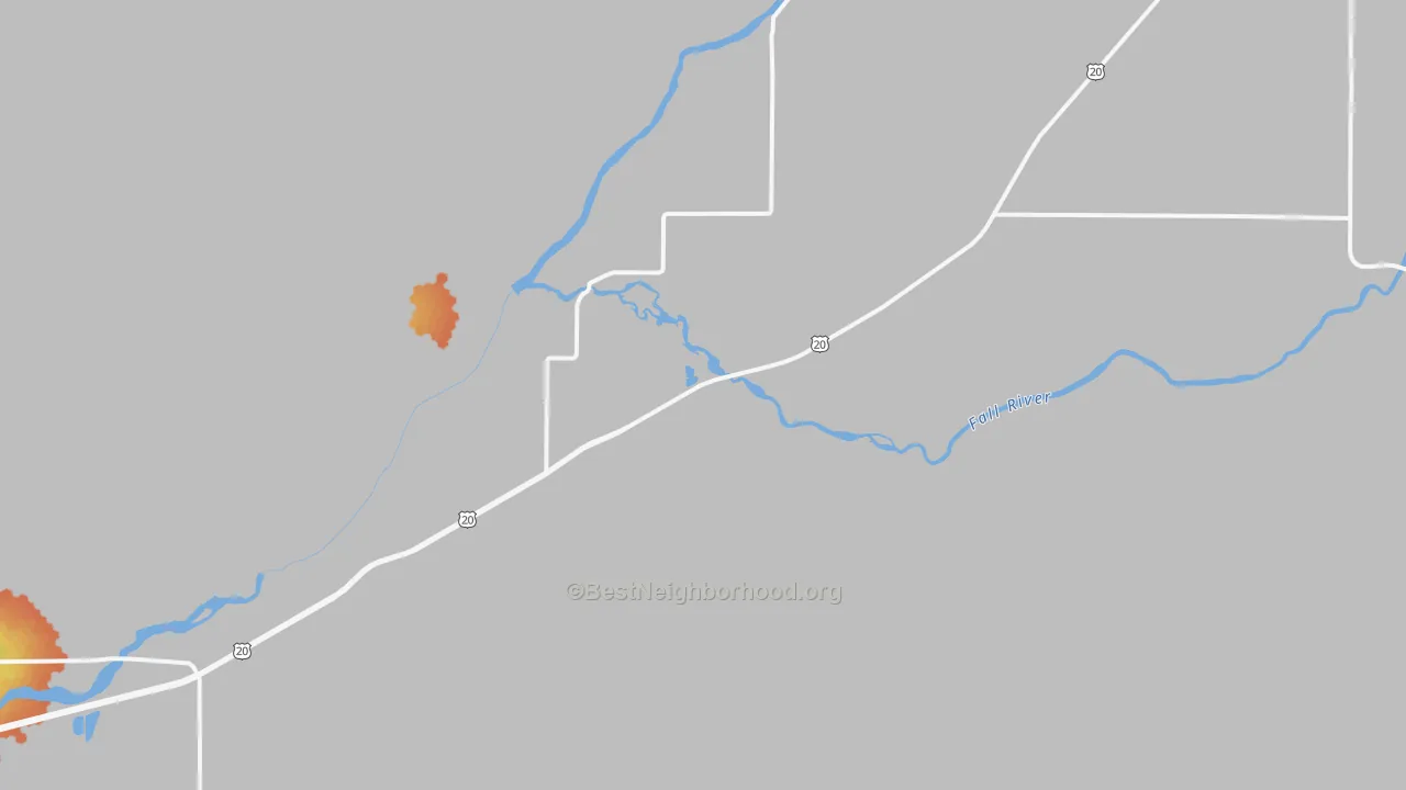 Bike Grade map of Chester, ID