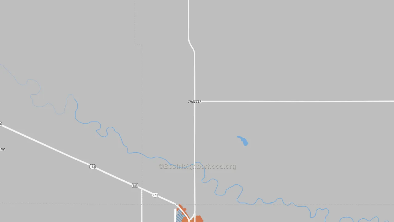 Bike Grade map of Chester, OK