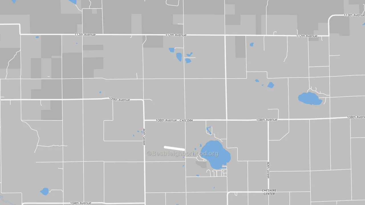 Bike Grade map of Chicora, MI