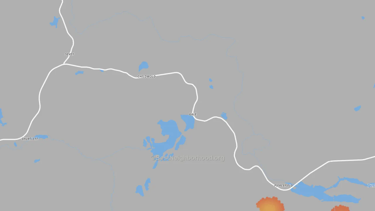 Bike Grade map of Childwold, NY