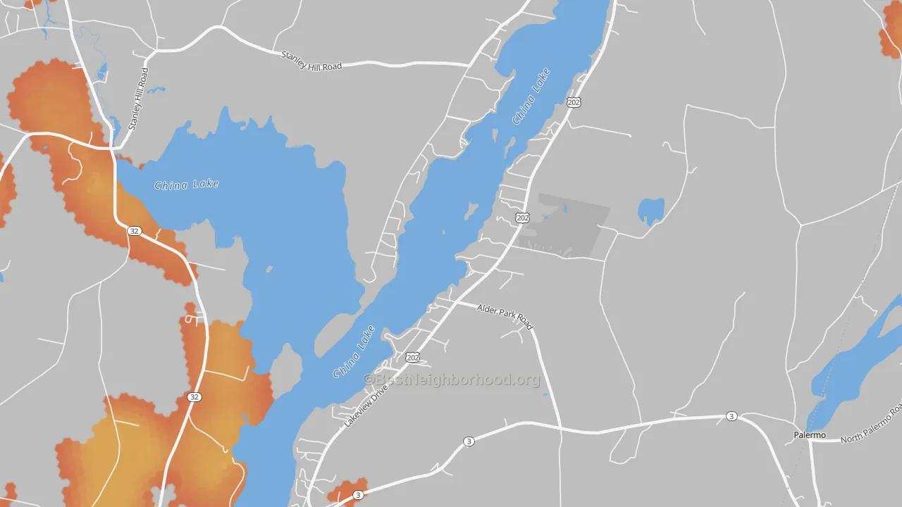 Bike Grade map of China, ME