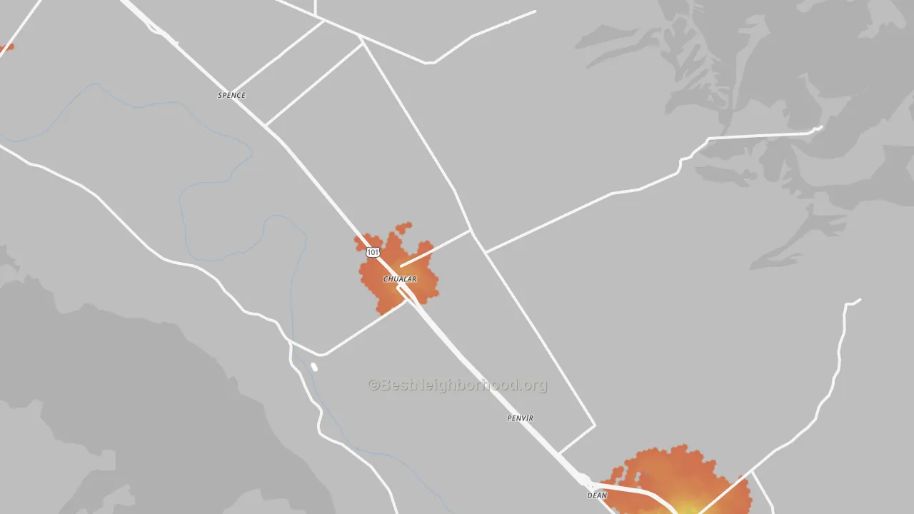 Bike Grade map of Chualar, CA