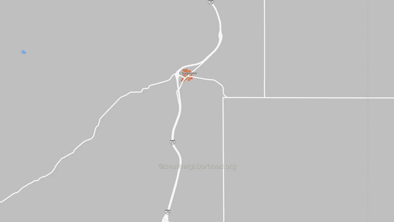 Bike Grade map of Chugwater, WY