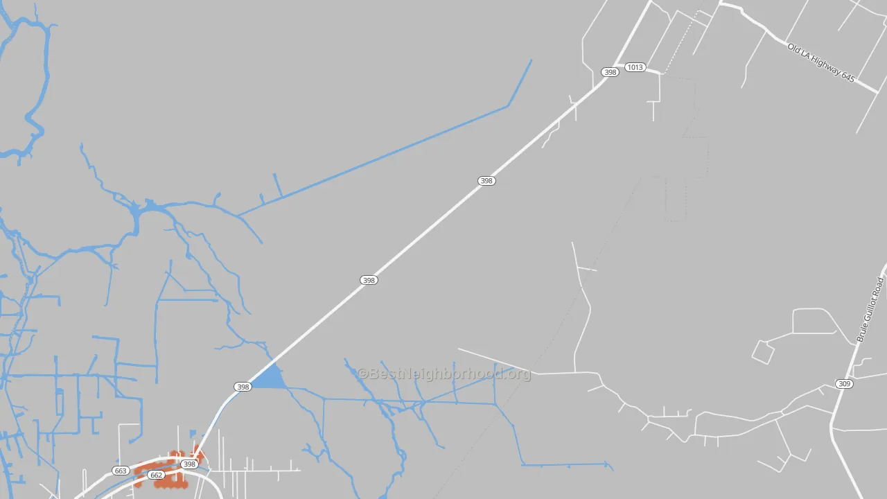 Bike Grade map of Chula, LA