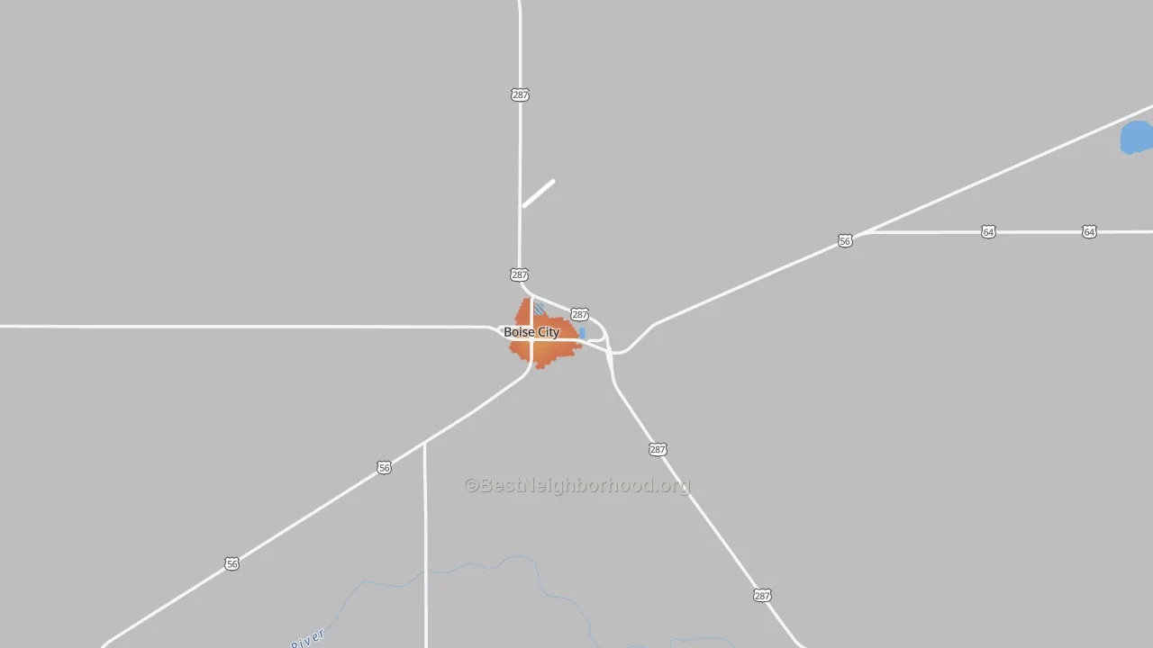 Bike Grade map of Cimarron County, OK