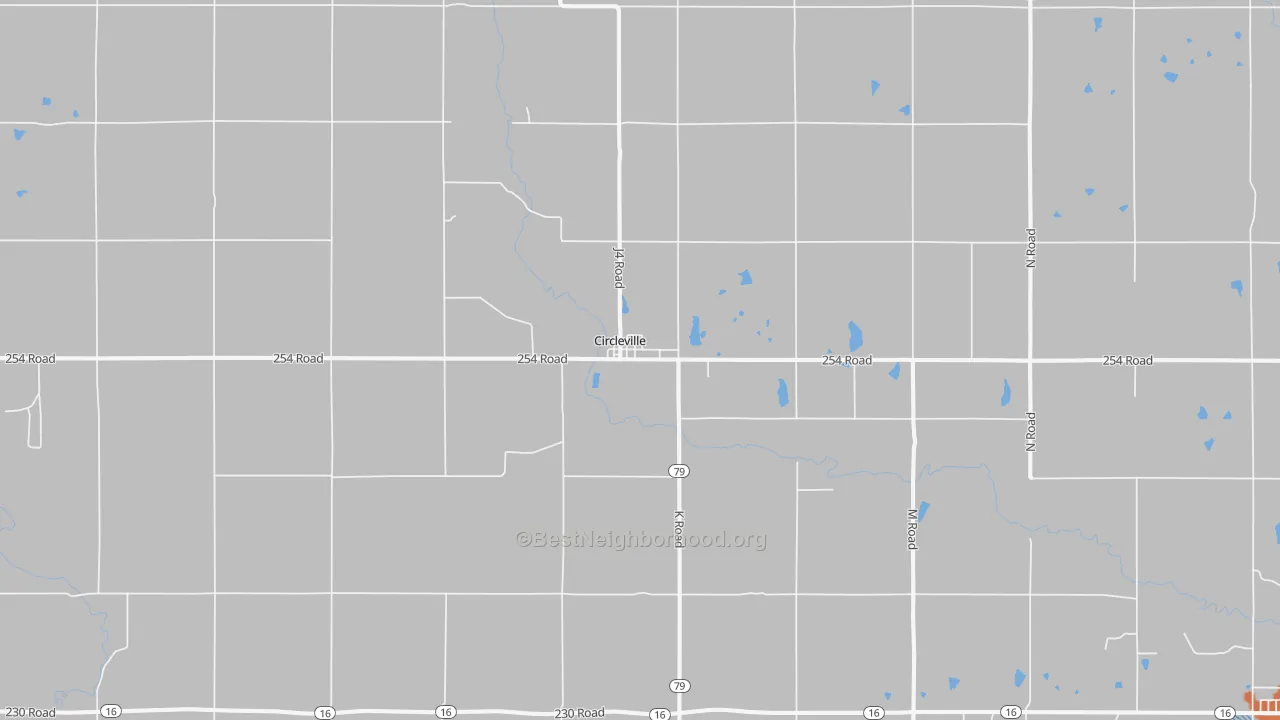 Bike Grade map of Circleville, KS