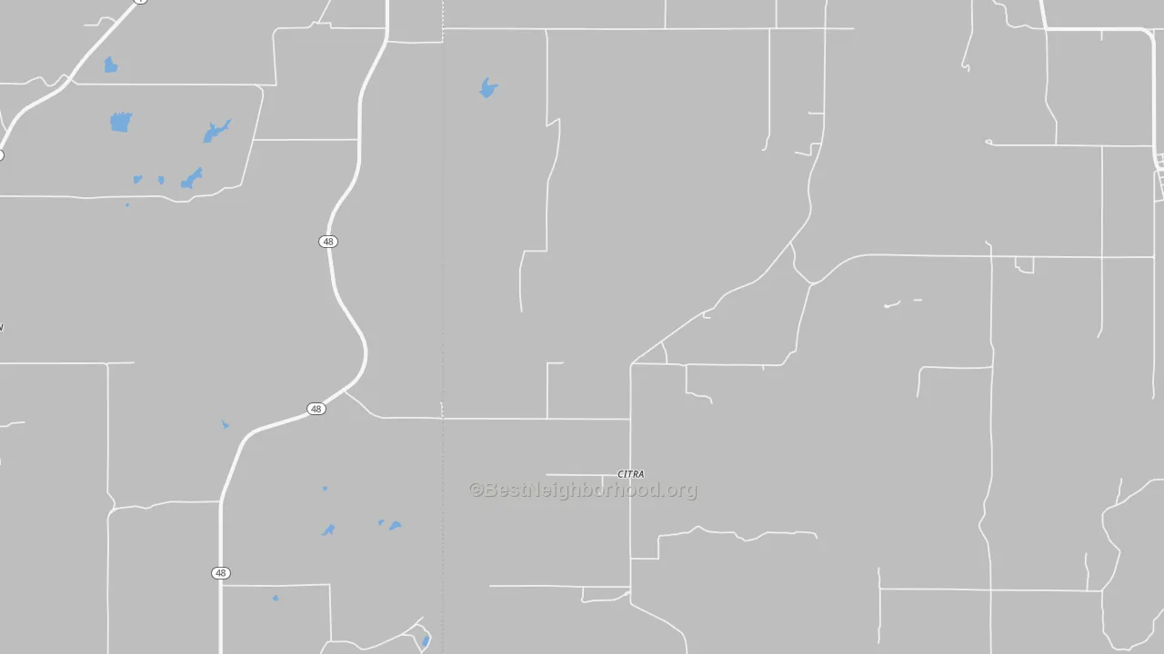 Bike Grade map of Citra, OK