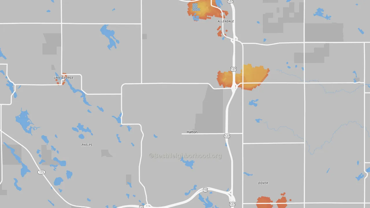 Bike Grade map of Clare County, MI