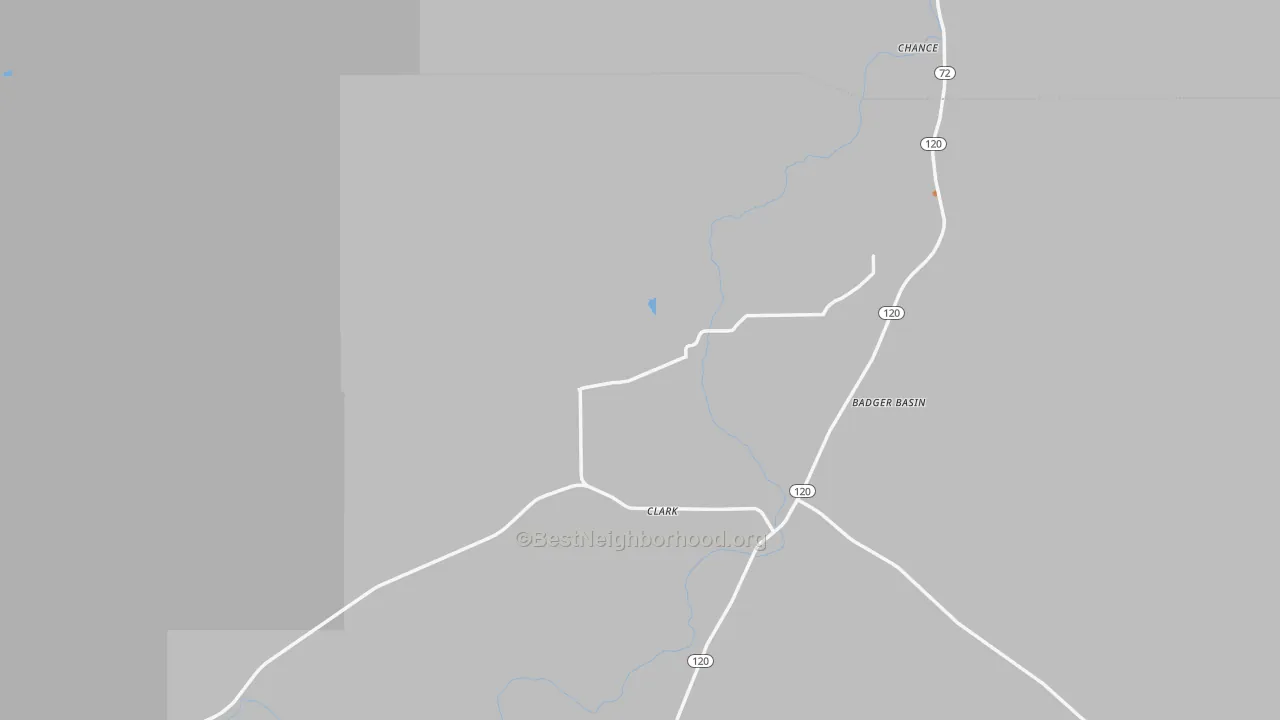 Bike Grade map of Clark, WY