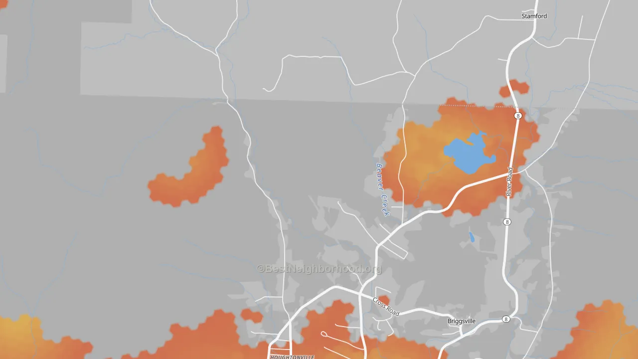 Bike Grade map of Clarksburg, MA