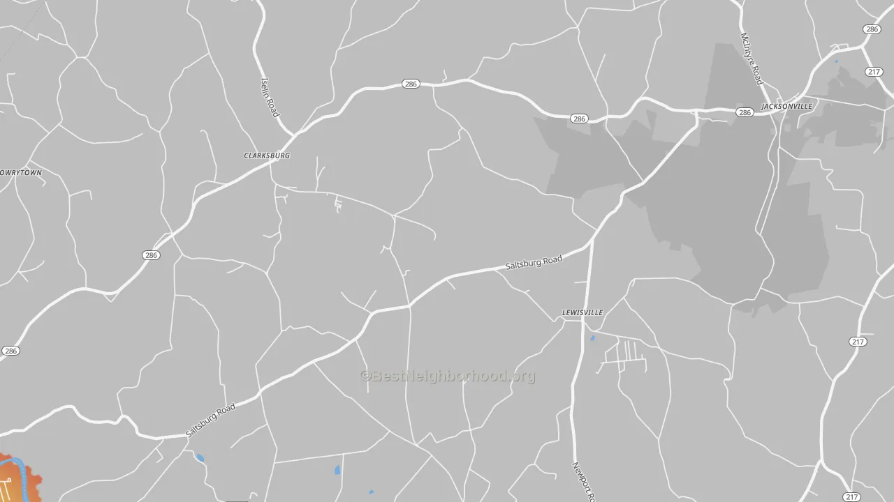 Bike Grade map of Clarksburg, PA