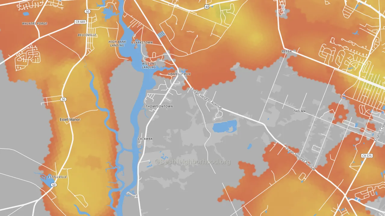 Bike Grade map of Clarktown, NJ