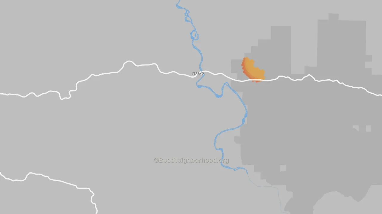 Bike Grade map of Clarno, OR