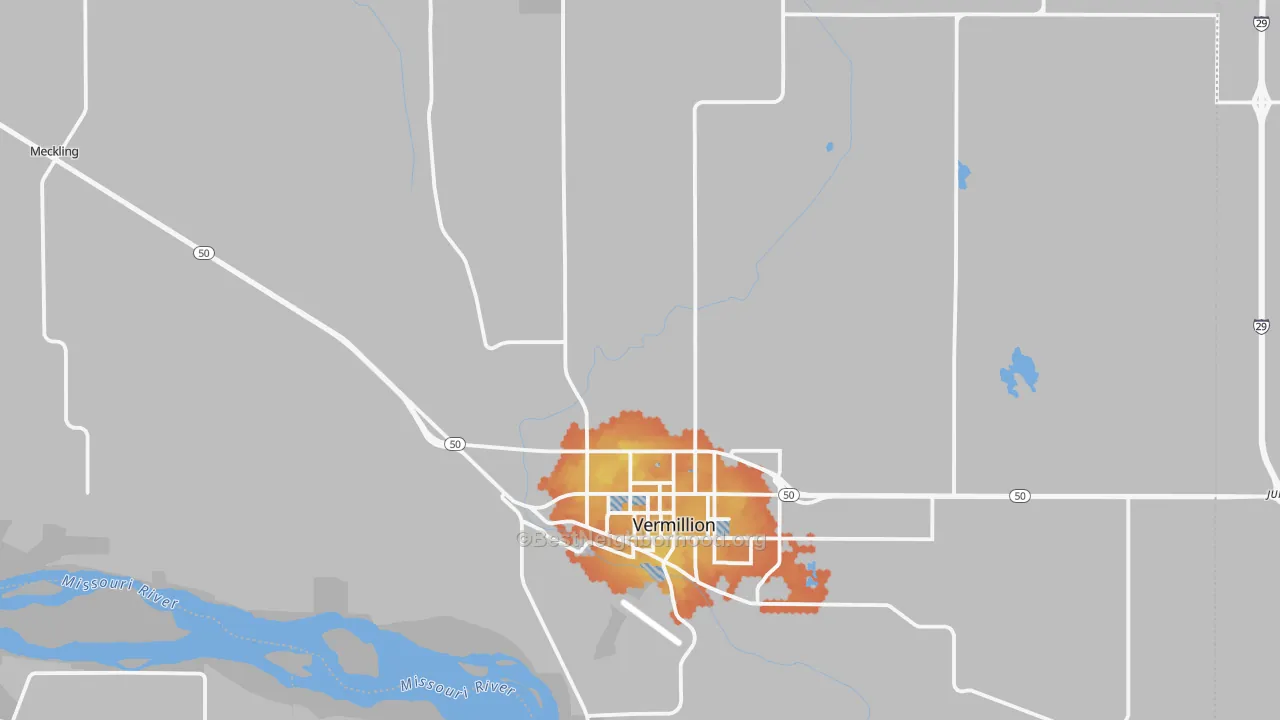 Bike Grade map of Clay County, SD
