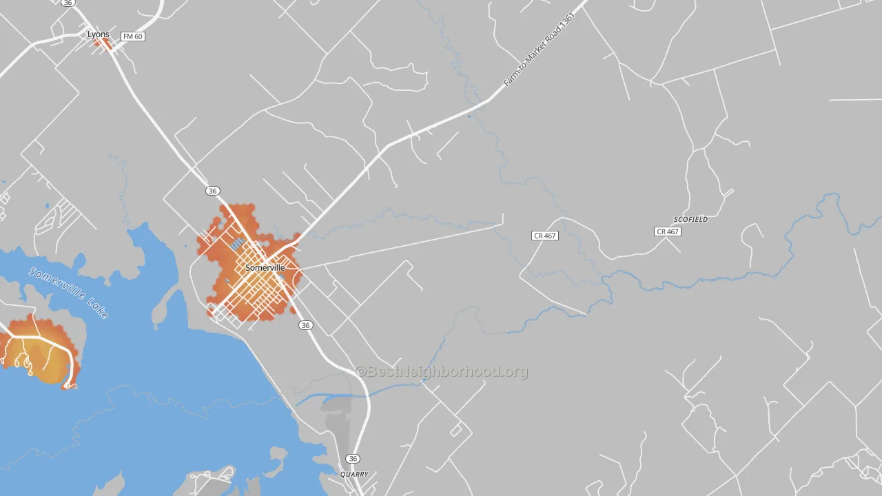 Bike Grade map of Clay, TX