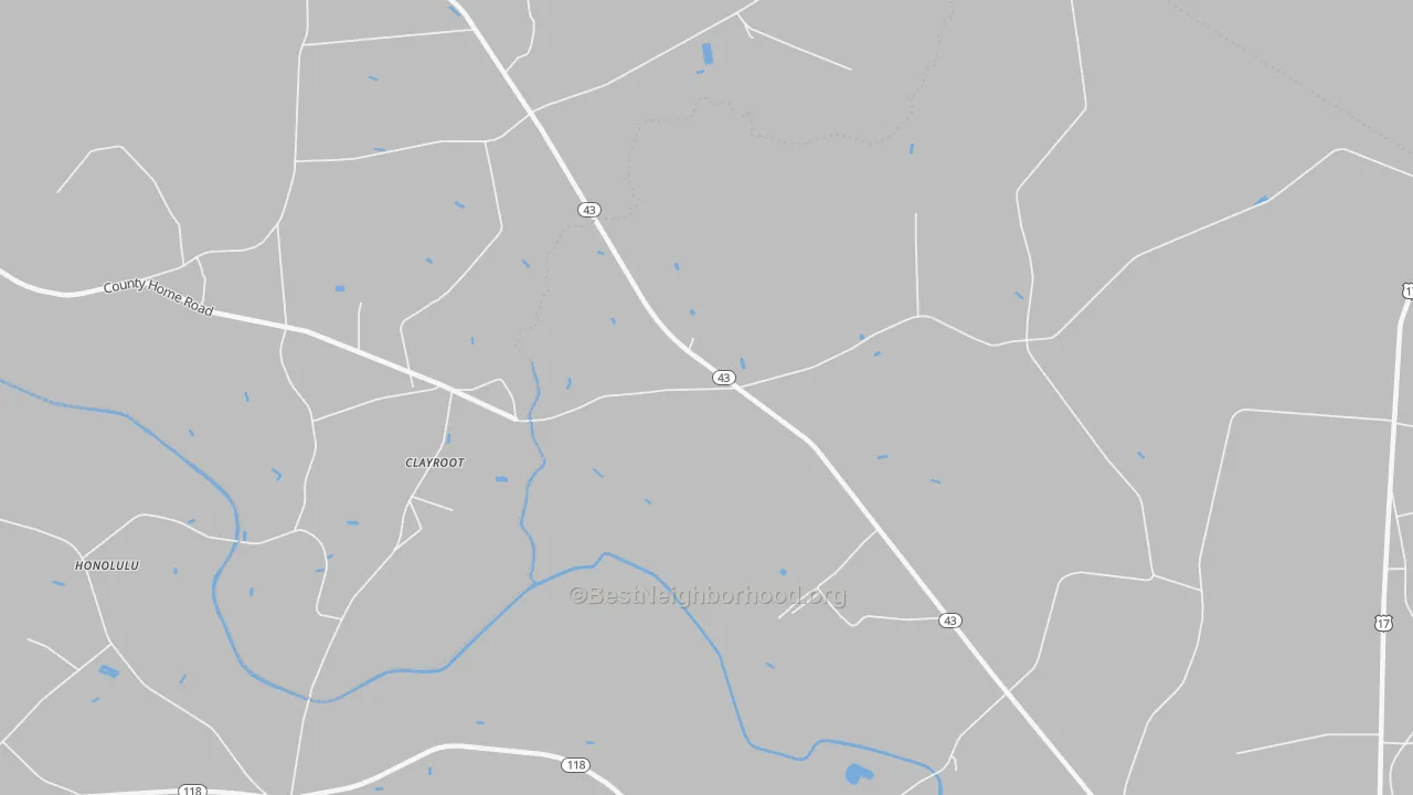 Bike Grade map of Clayroot, NC